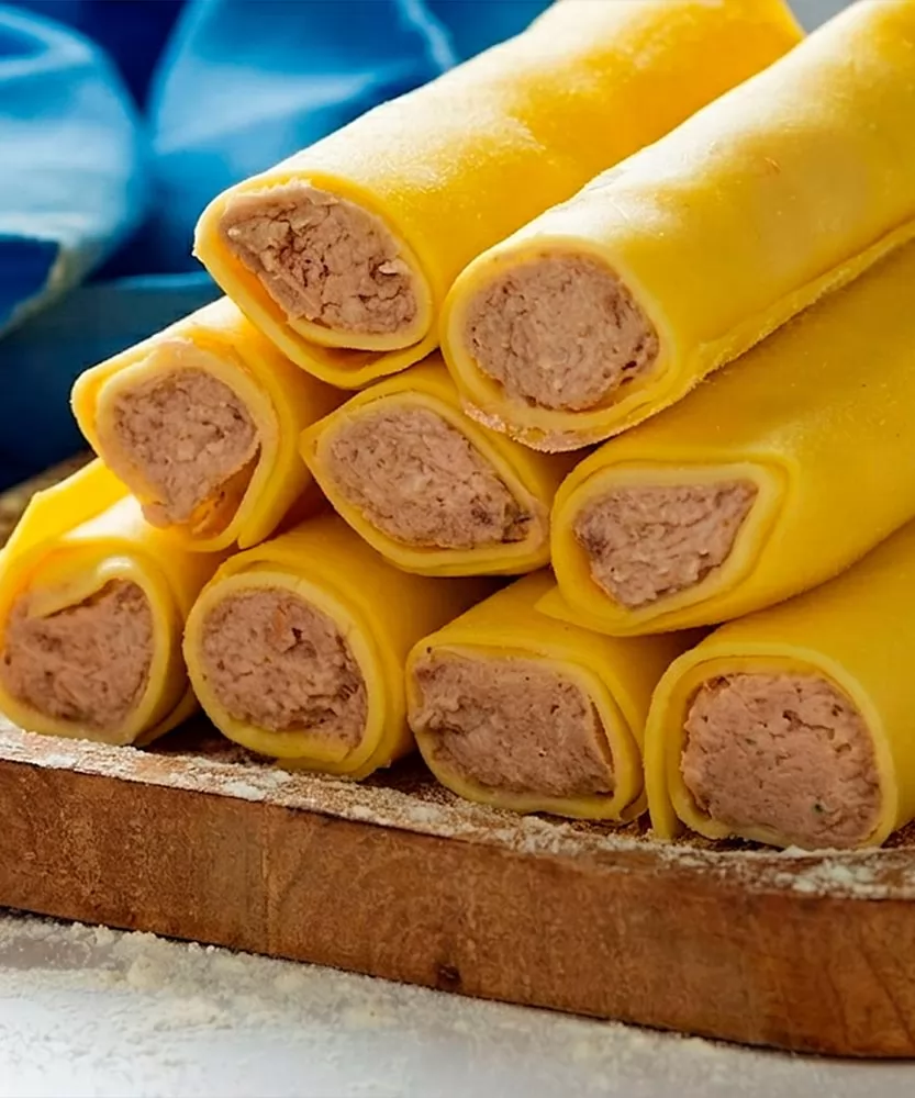 Foto Cannelloni freschi ripieni di carne 