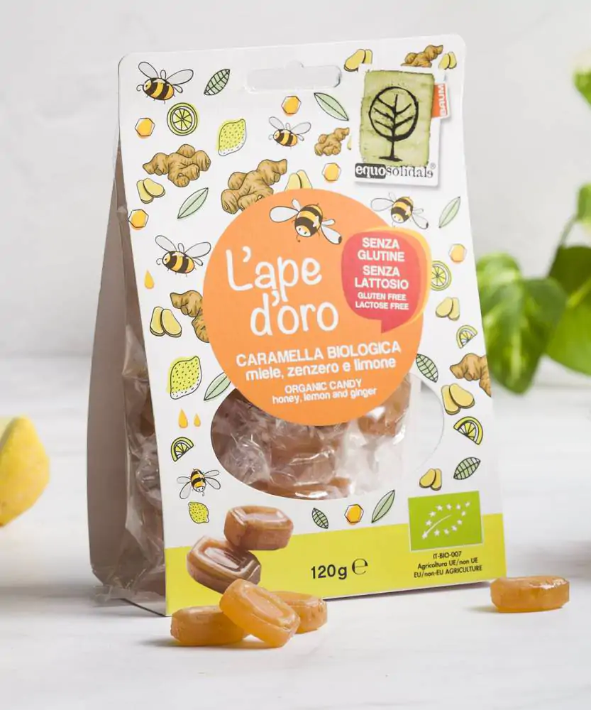Foto Caramelle al miele, limone e zenzero Equosolidale BIO 