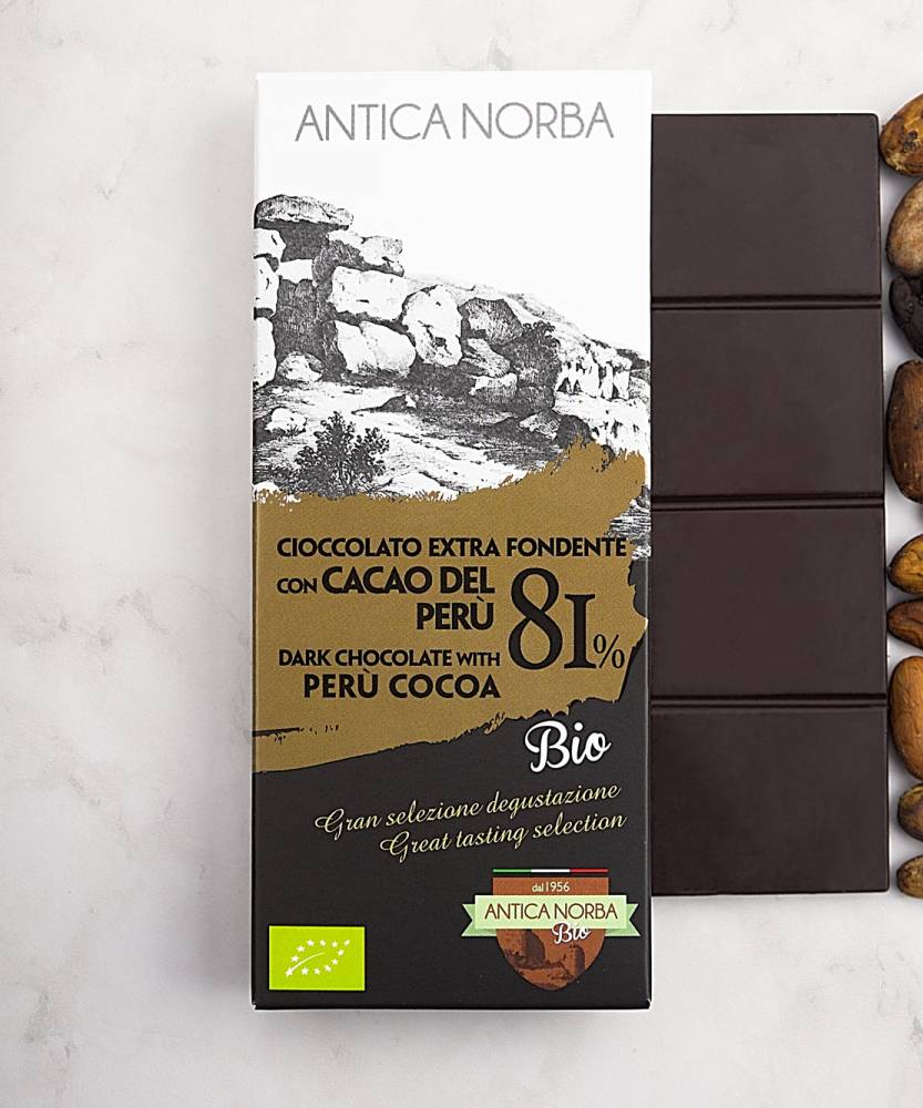 Foto Cioccolato extra fondente 81% monorigine Perù BIO 