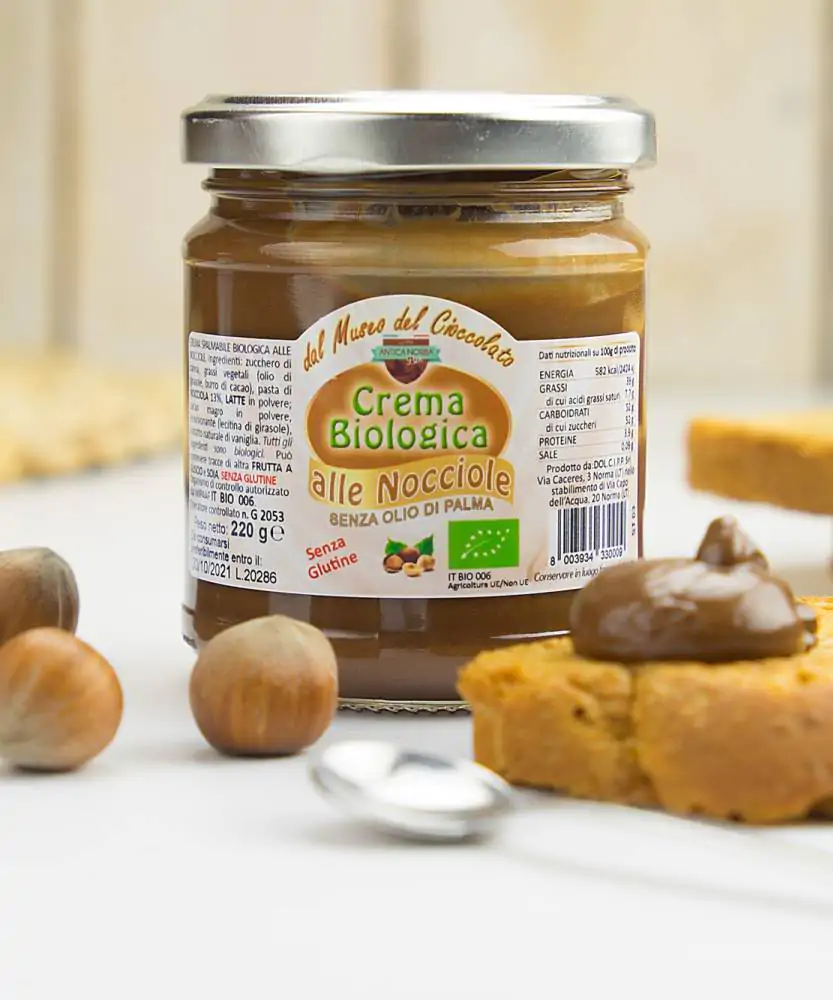 Foto Crema spalmabile alle nocciole BIO Senza glutine 