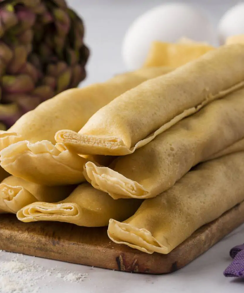 Foto Crespelle con carciofi e pecorino BIO 