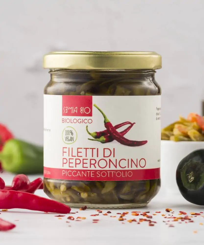 Foto Filetti di peperoncino piccante BIO 