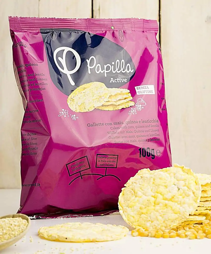 Foto Gallette Active con mais, quinoa e lenticchie BIO Senza glutine 
