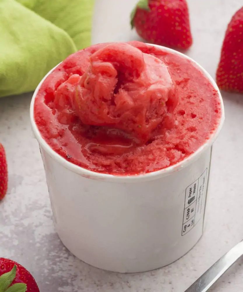 Foto Sorbetto artigianale alla Fragola BIO 