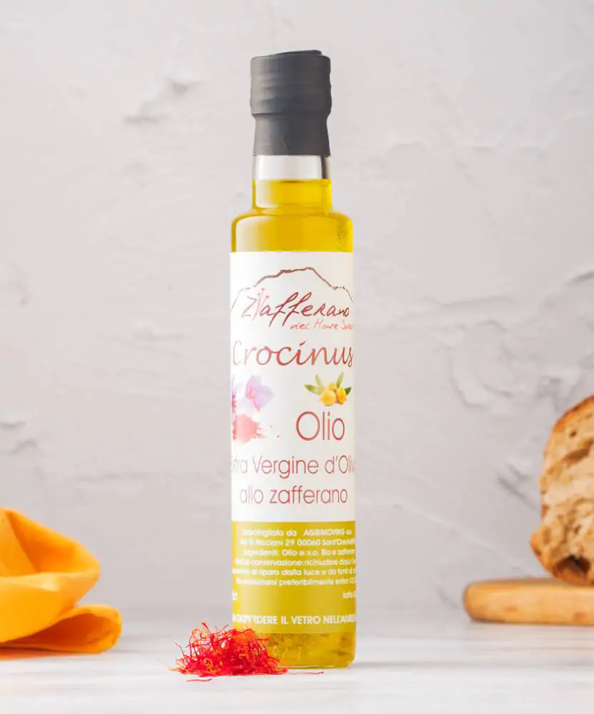 Foto Olio extravergine di oliva allo Zafferano del Monte Soratte 