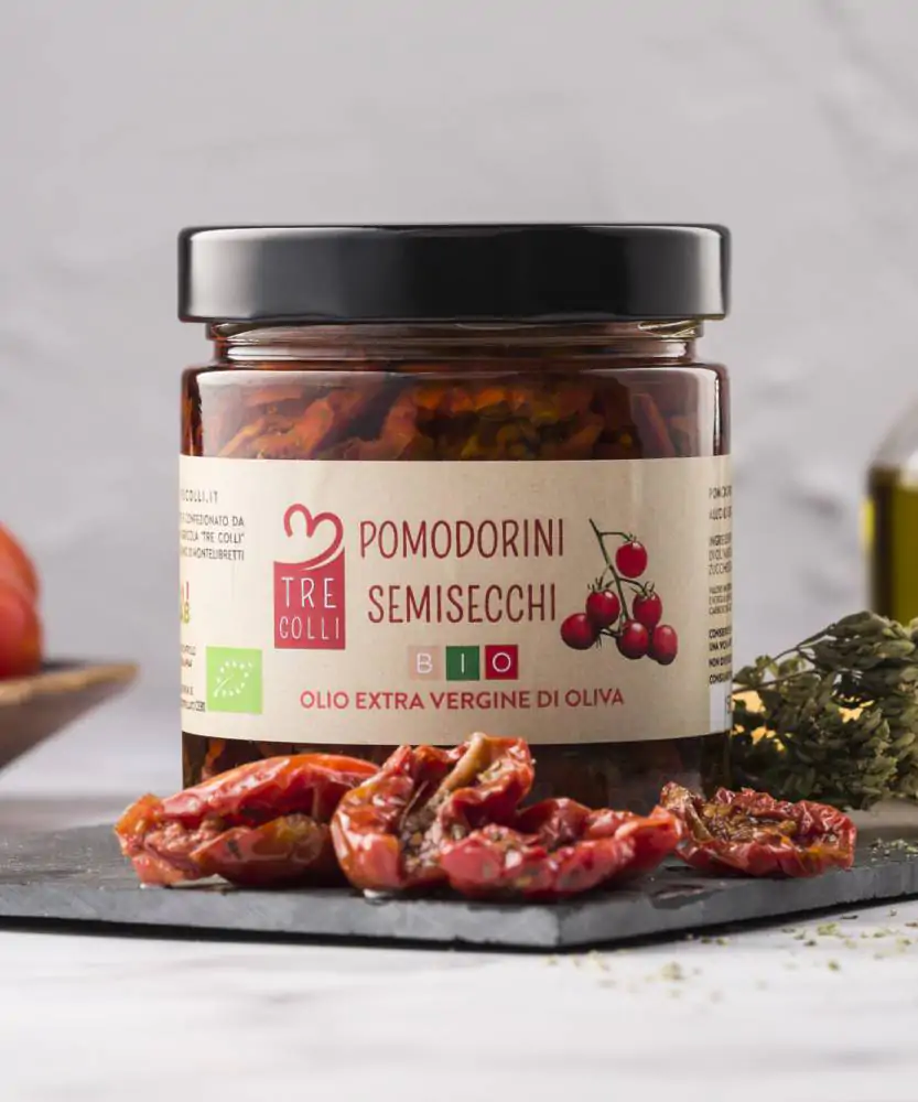Foto Pomodorini semisecchi sott'olio extravergine di oliva BIO 