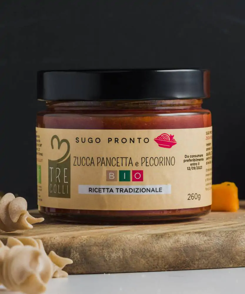 Foto Sugo pronto zucca, pancetta e pecorino BIO 