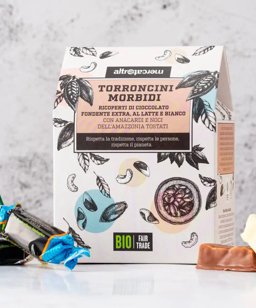 Foto Torroncini morbidi ricoperti di cioccolato BIO 