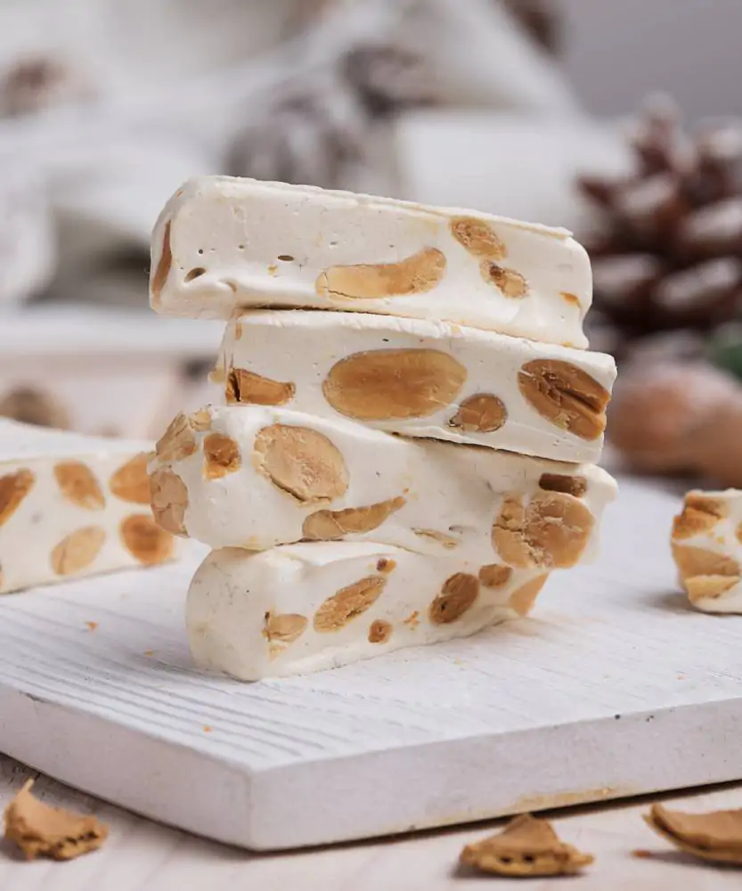Foto Torrone artigianale Bianco Morbido alle Mardorle 