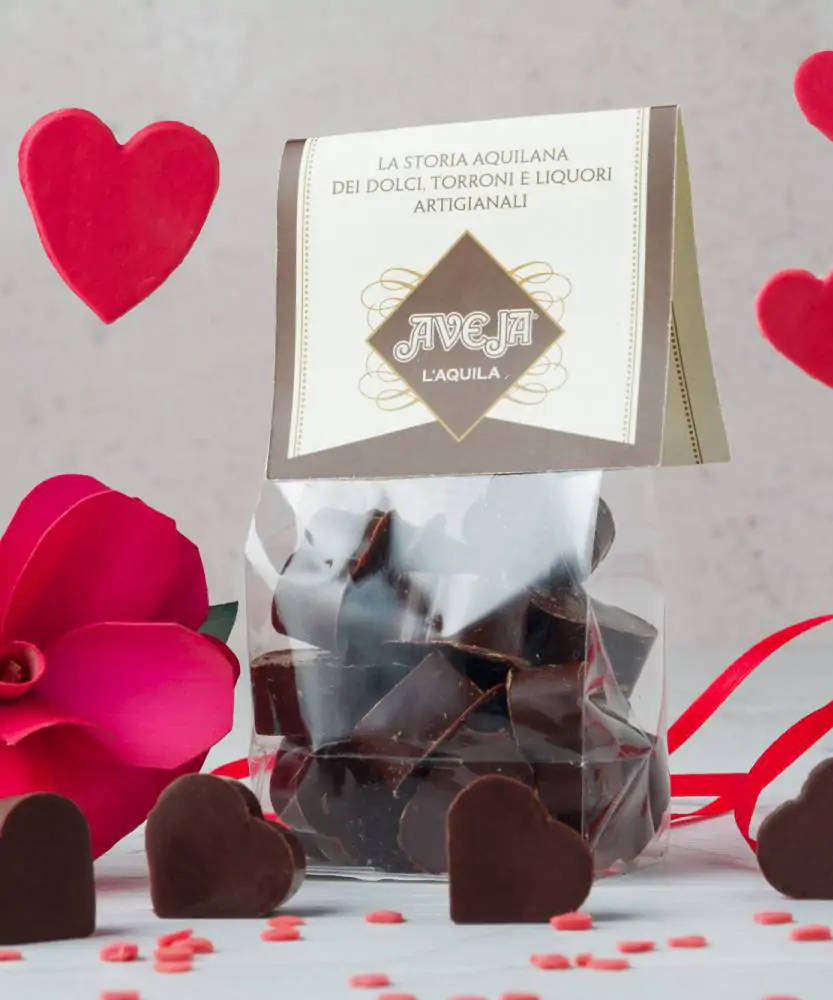 Foto Cuoricini di cioccolato fondente 
