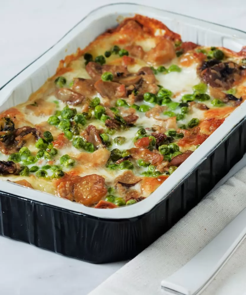 Foto Lasagna alla Boscaiola pronta da cuocere 