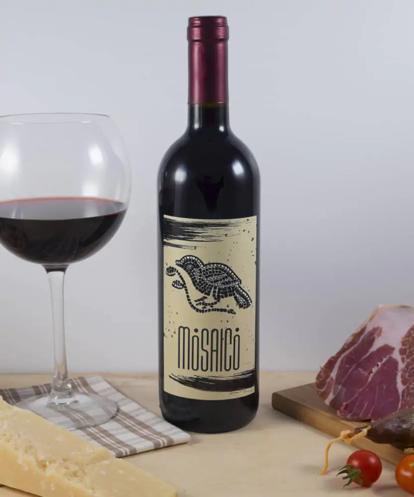 Foto Mosaico - Vino rosso Biologico Solidale del Lazio 