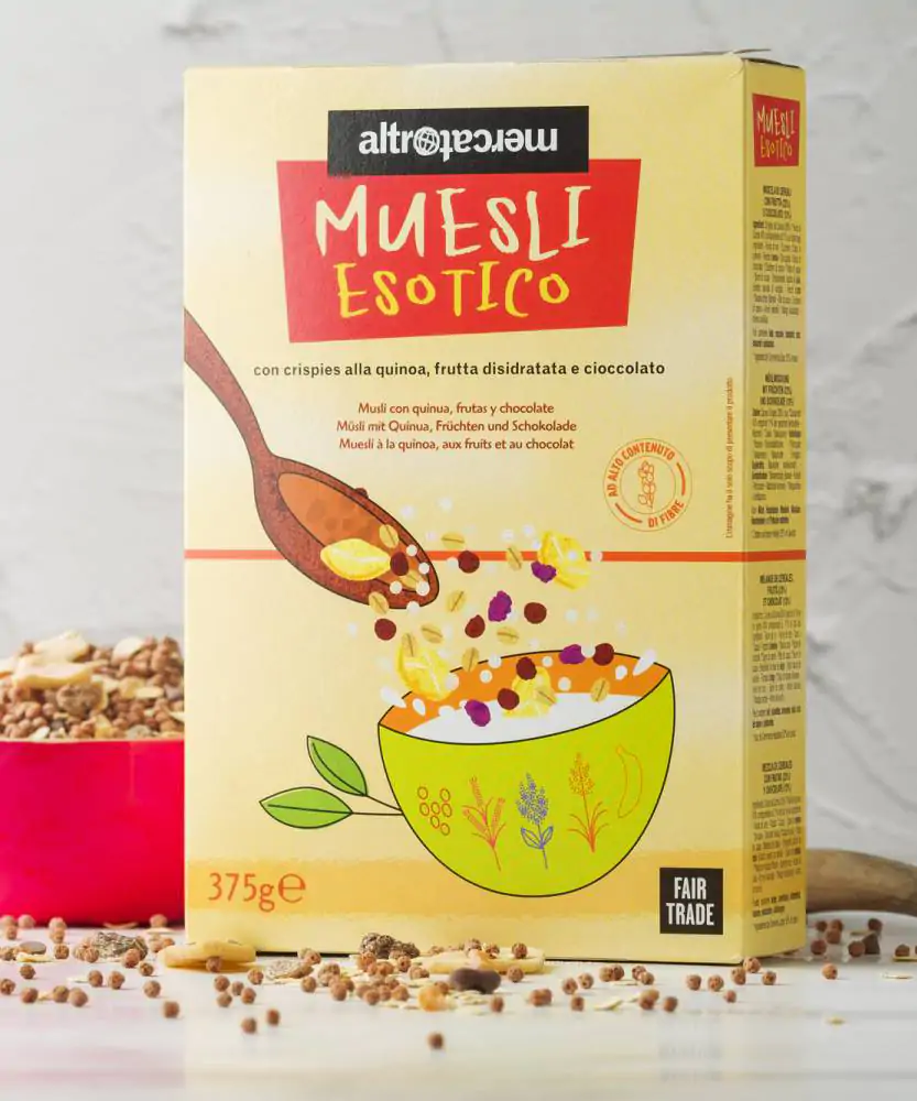 Foto Muesli con quinoa, frutta e cioccolato Equosolidale 