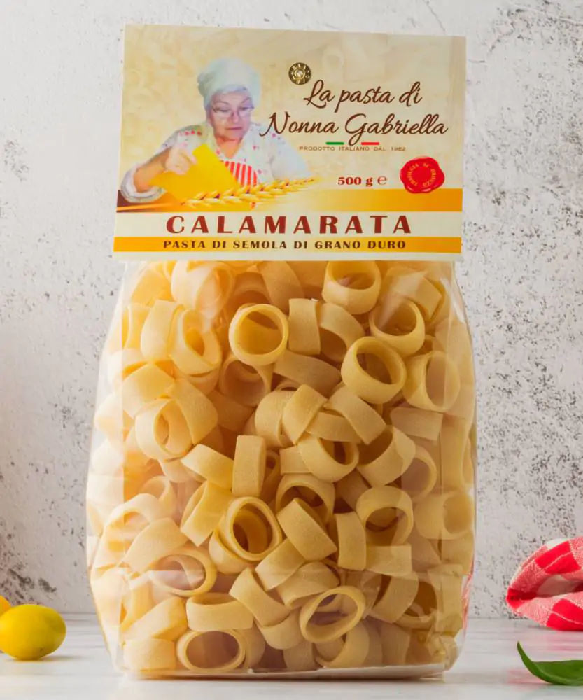 Foto Pasta di grano duro - Calamarata
