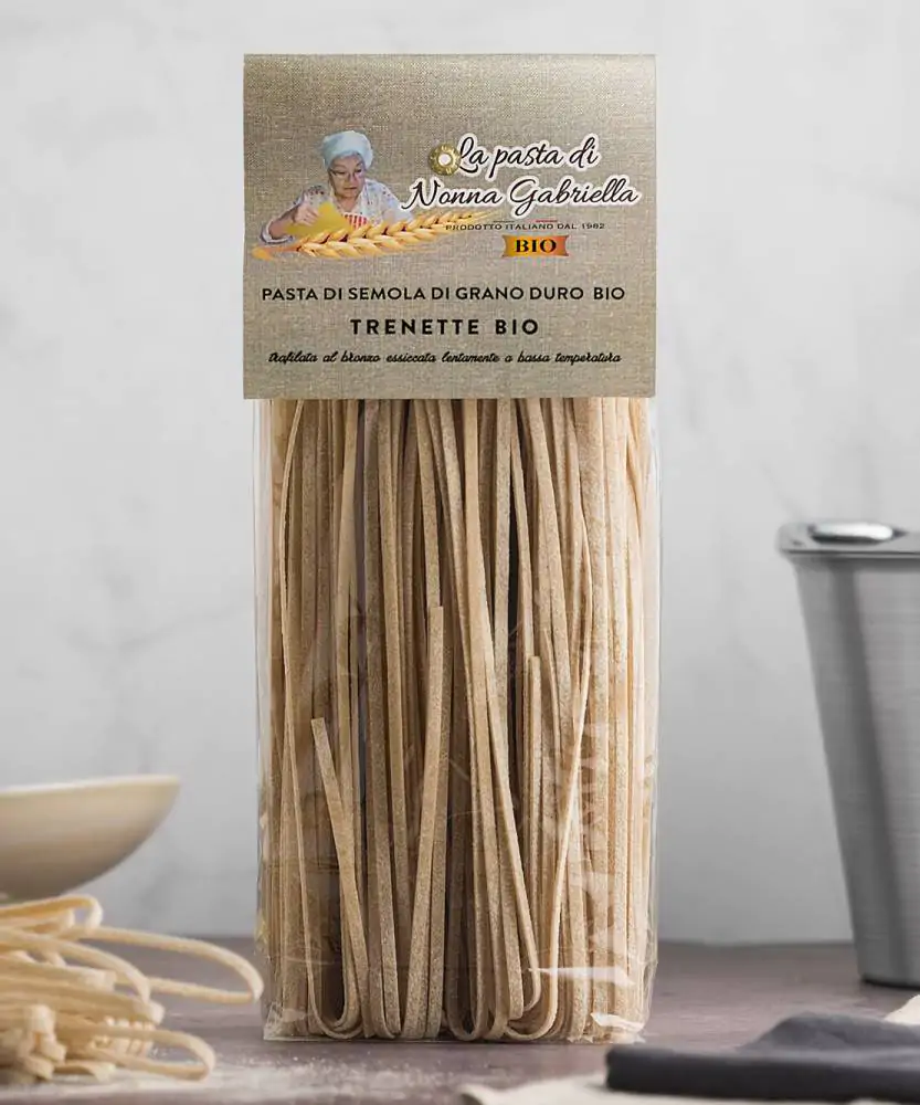 Foto Pasta di grano duro integrale BIO - Trenette