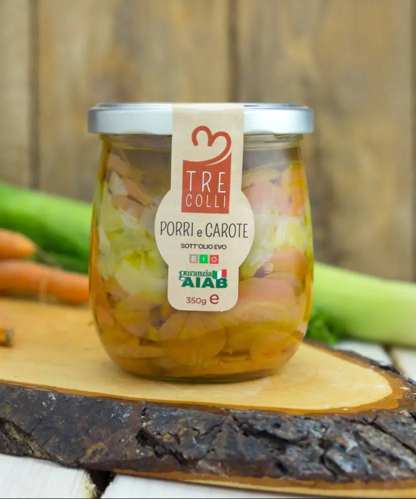 Foto Porri e carote in olio extravergine di oliva BIO 