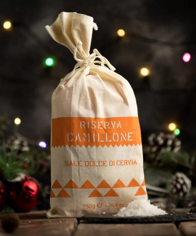 Foto Sale di Cervia integrale grosso "Riserva Camillone" Confezione regalo