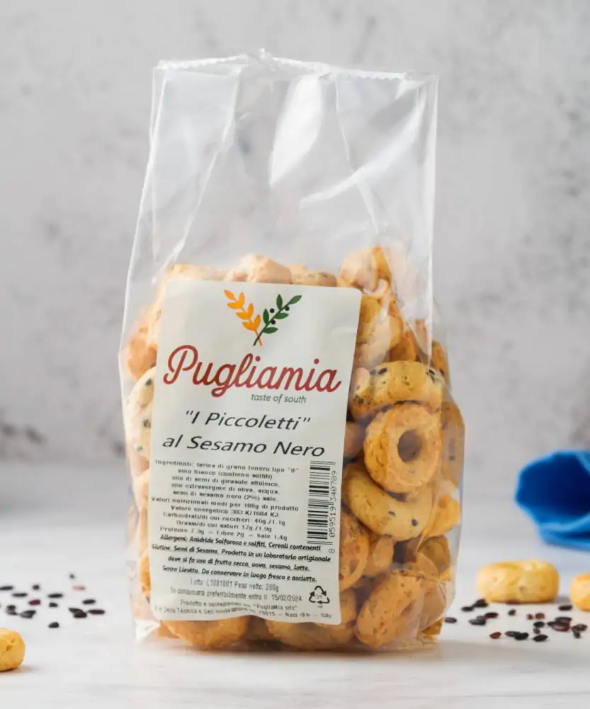 Foto Taralli pugliesi al Sesamo Nero 